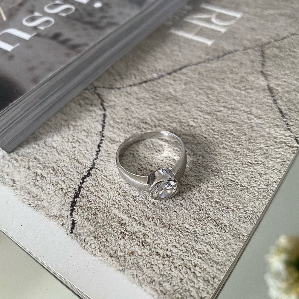 Cubic Zirconia Sterling Silver Ring
